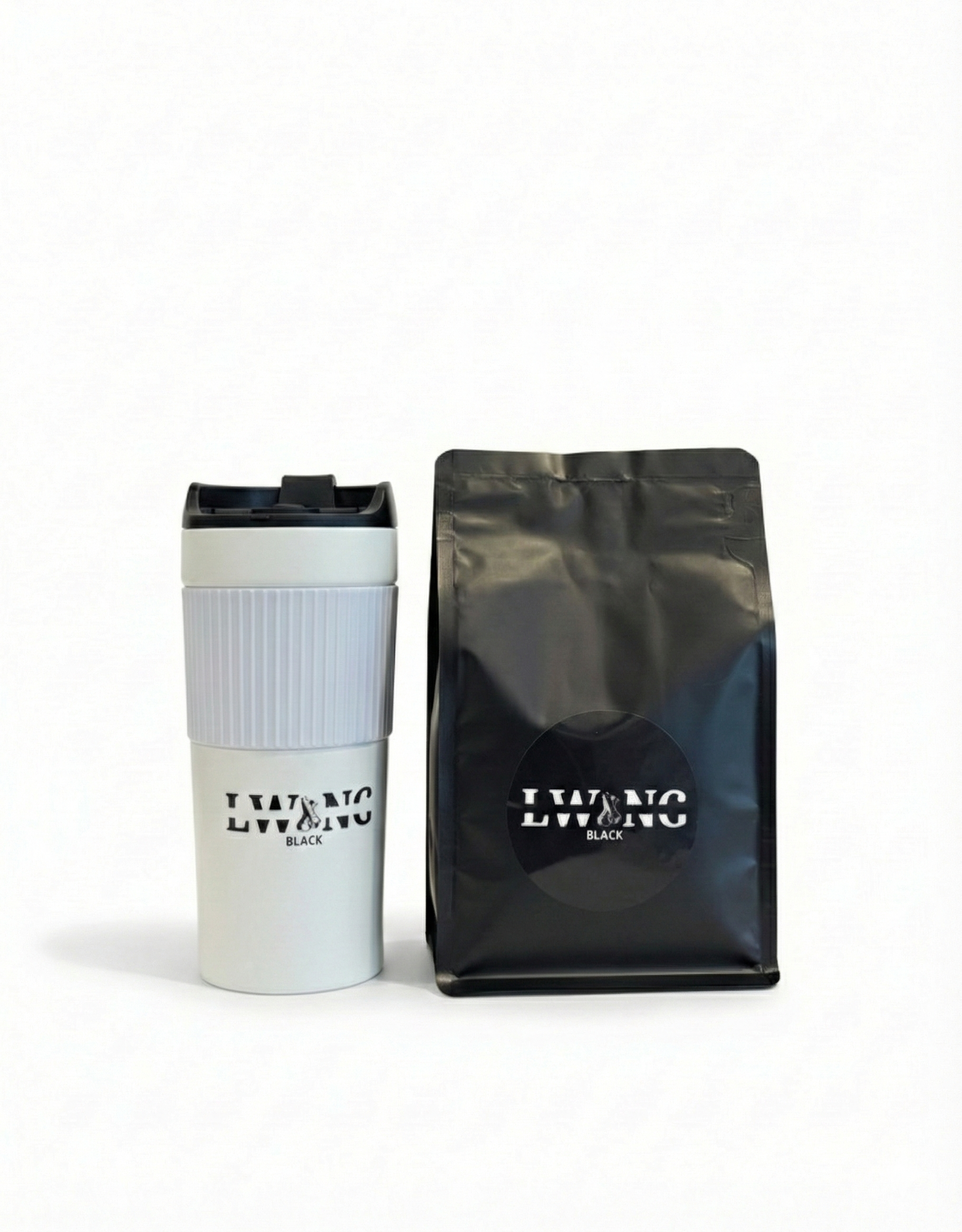 250g Lwang Black + White French Press