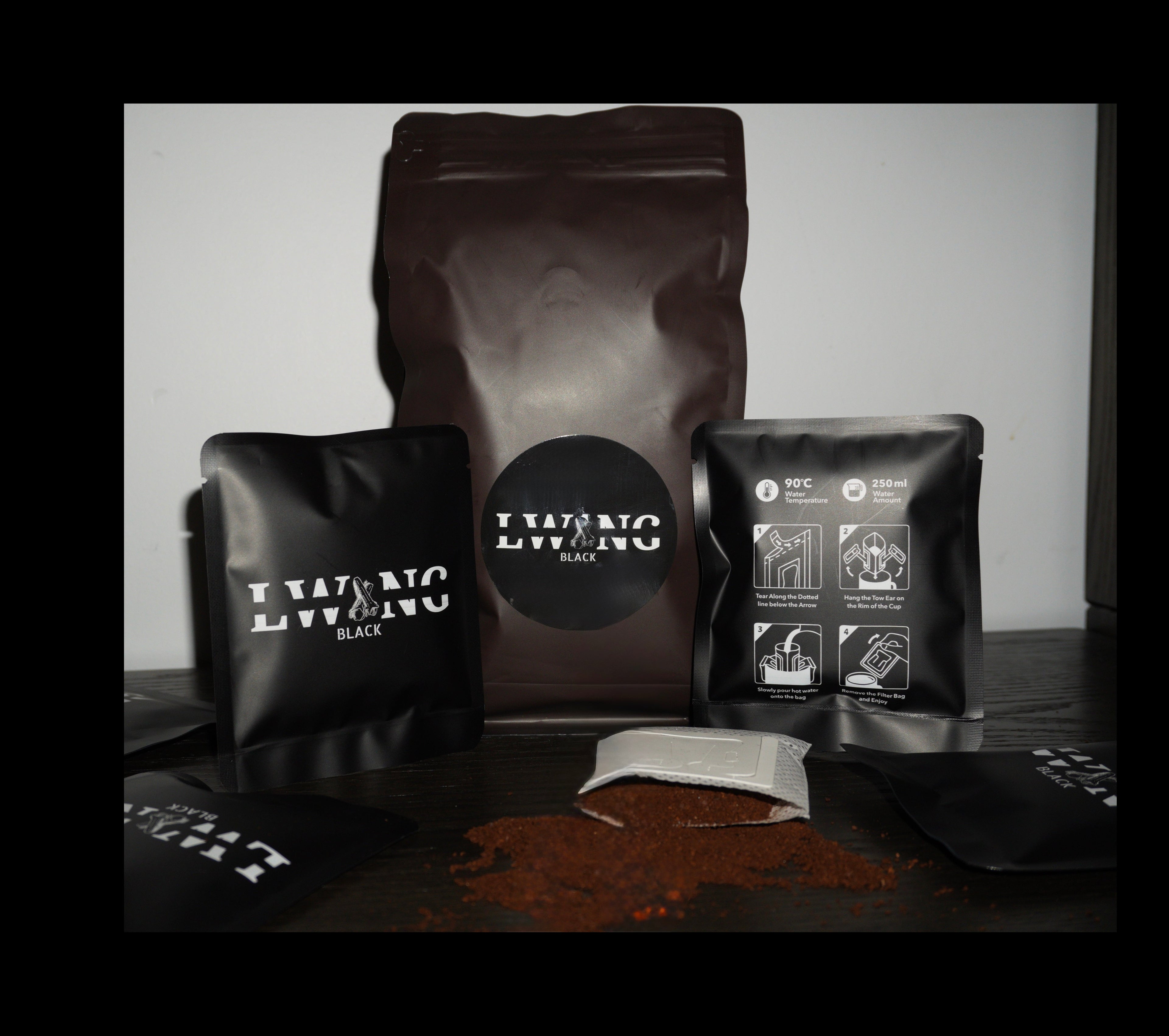 Lwang Black Drip Coffee Bags