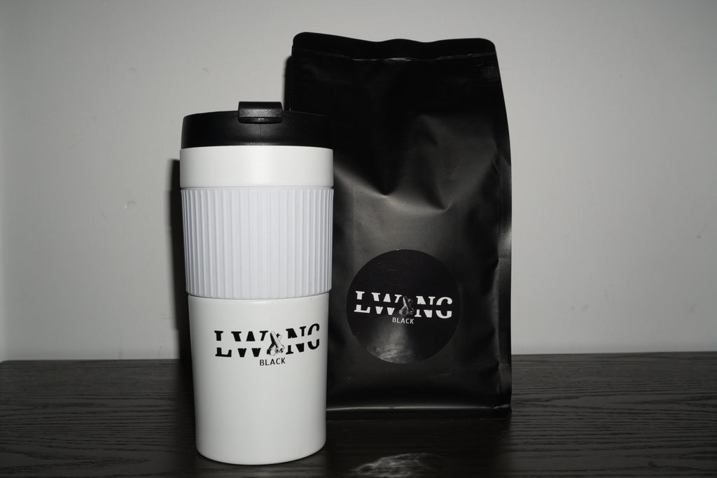 500g Lwang Black Coffee + French Press (Choose Your Colour)